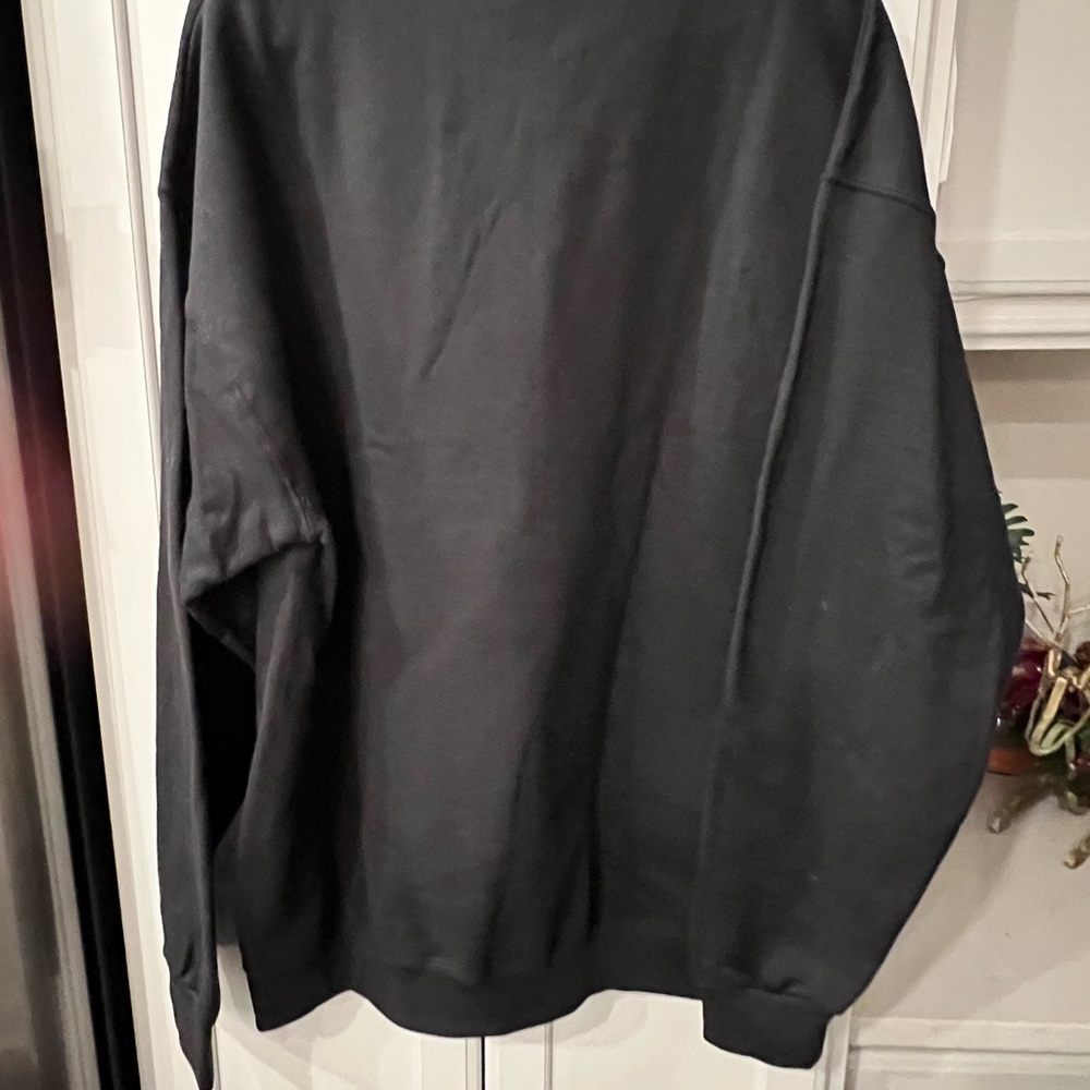 Disney Black Sweatshirt Mickey Mouse Skeleton with Yellow Shoes Women’s Size L - Picture 2 of 4